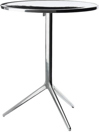 Stół składany Central okrągły aluminium polerowane