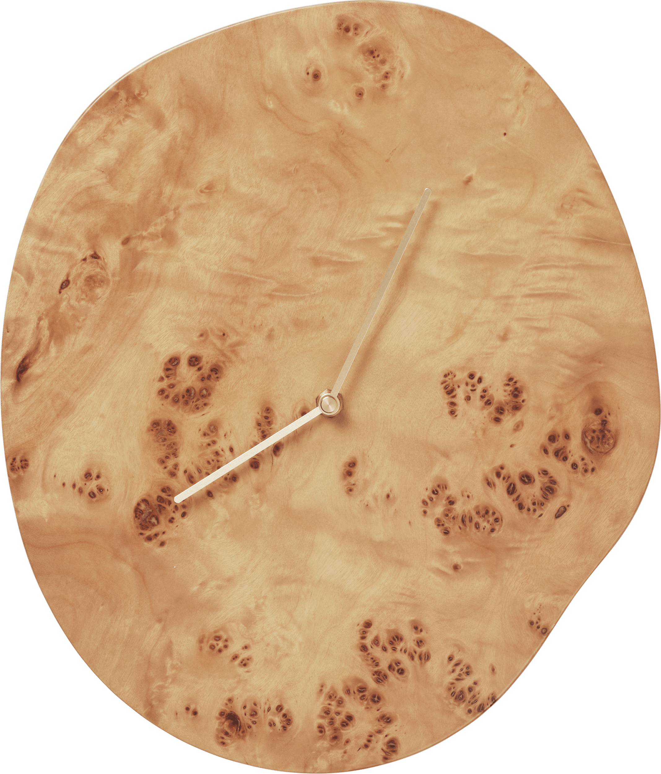 Zegar ścienny Melt jasny drewniany