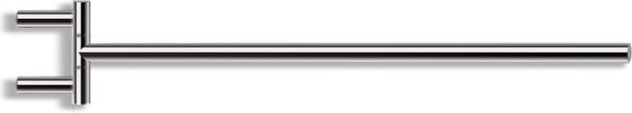 Wieszak reling na ręczniki Mikado 40 cm chrom-czarny z powłoką PVD