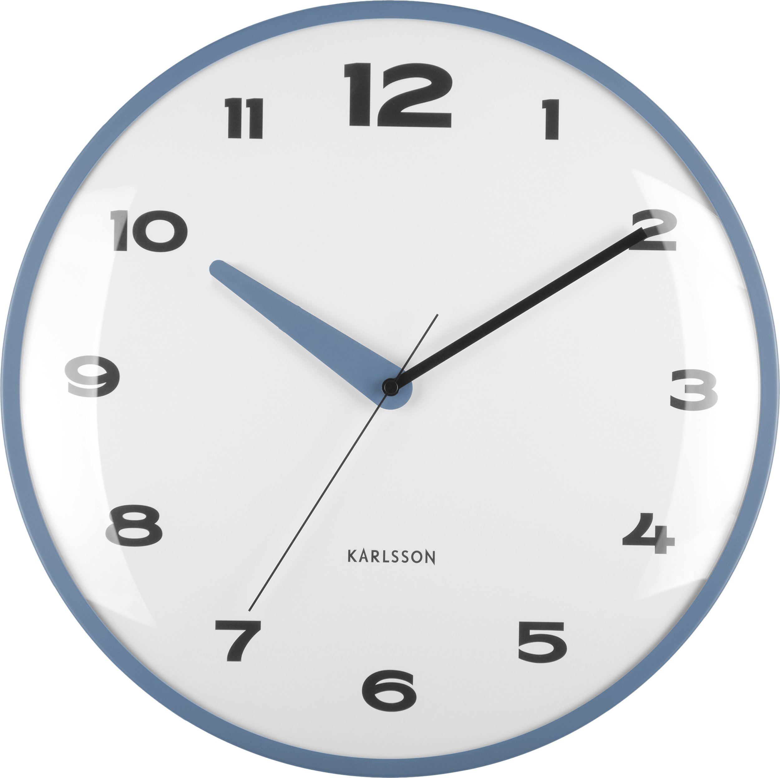 Zegar ścienny Brisk Dome niebieski