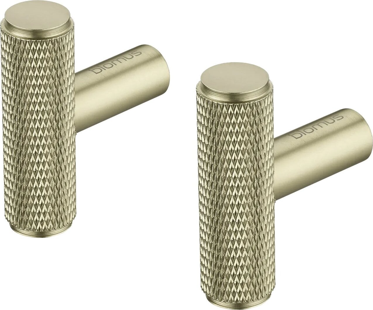 Haczyki ścienne Rof podłużne mosiądz 2 szt.