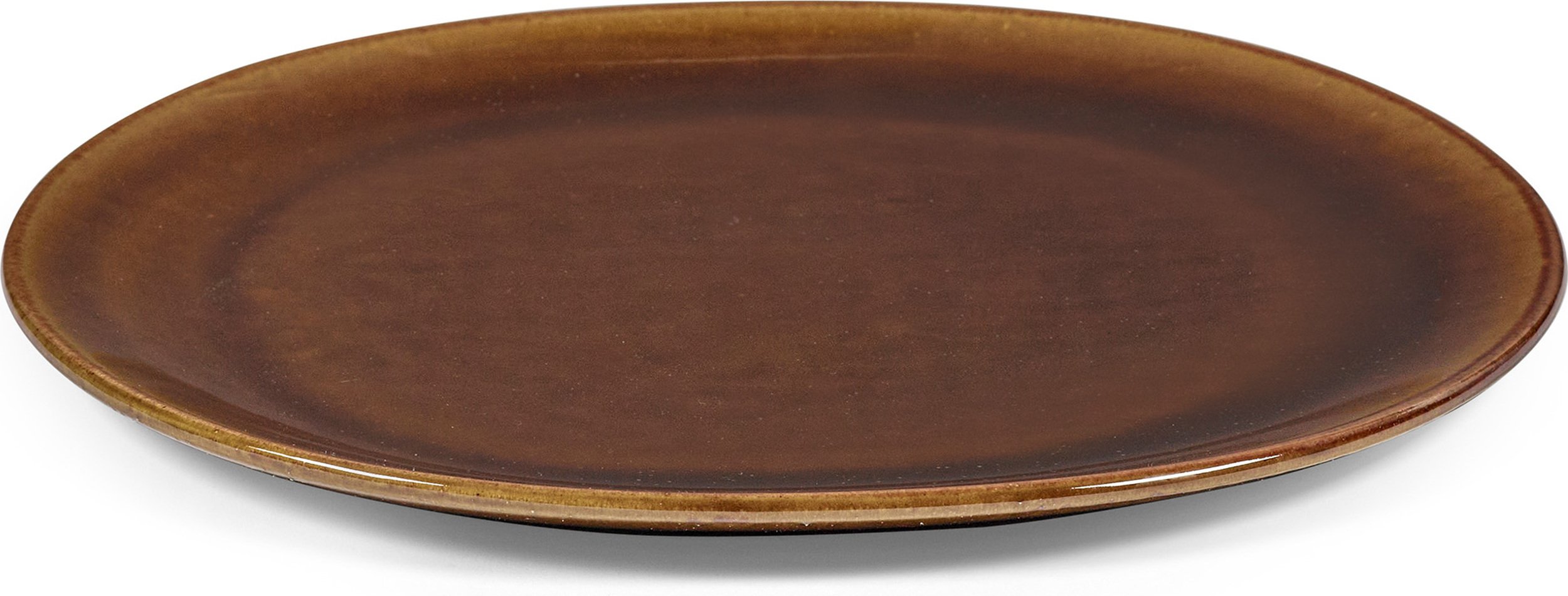 Talerz obiadowy Out of Lines 27,5 cm brązowy