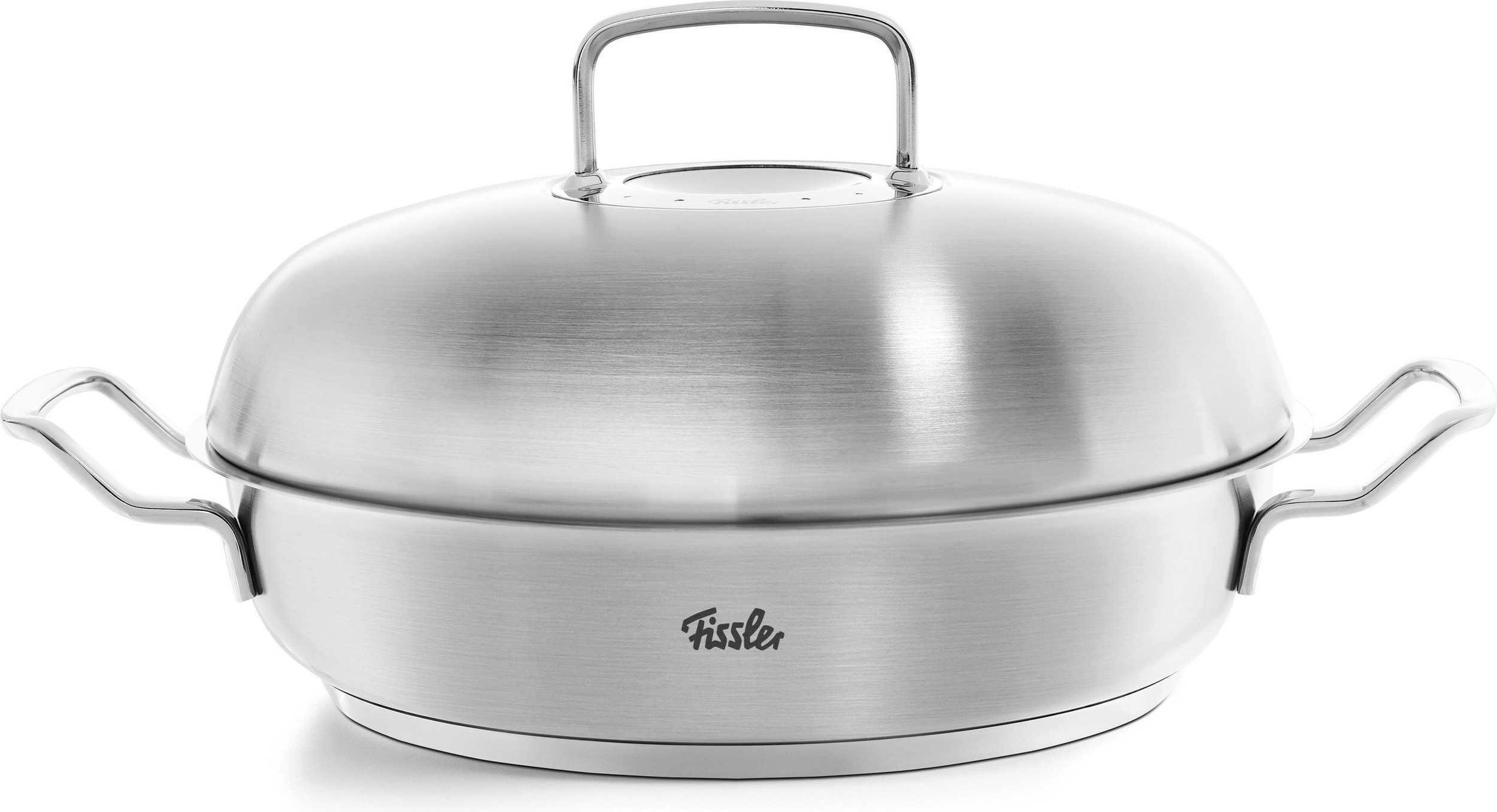 Patelnia Original Profi Collection 24 cm stalowa z uchwytami i pokrywką