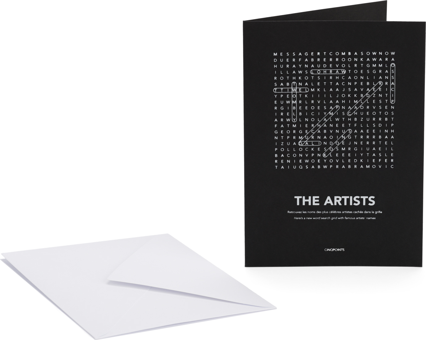 Kartka z kopertą Find Me Artists