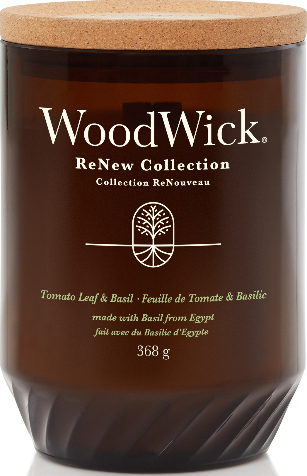 Świeca ReNew WoodWick Tomato Leaf & Basil duża