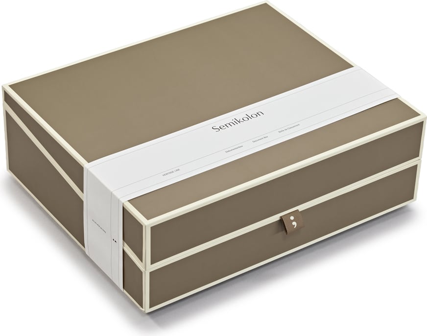 Pudełko na dokumenty Die Kante brązowoszare