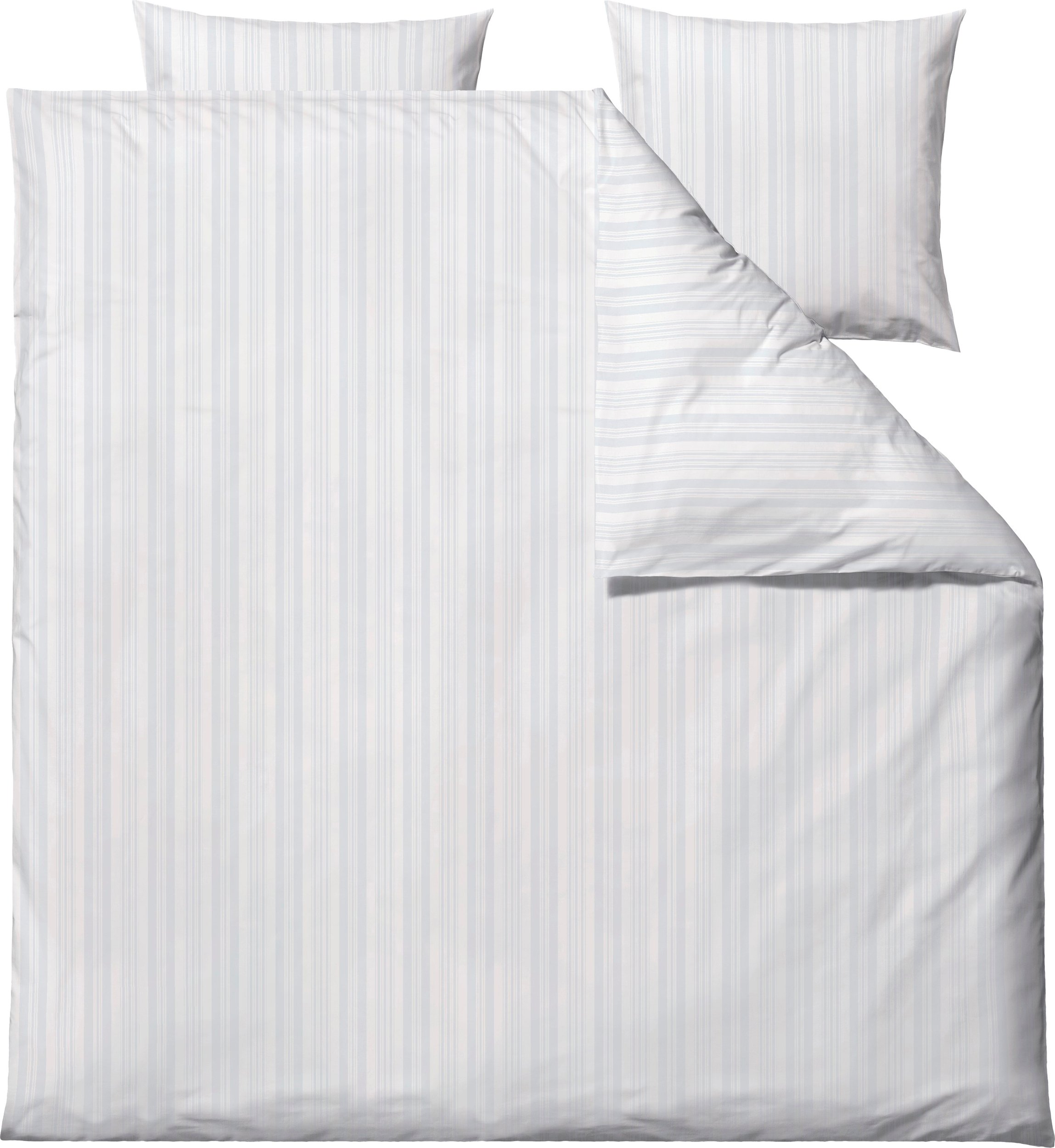 Pościel Noble 200 x 220 cm biała z 2 poszewkami na poduszki 60 x 63 cm