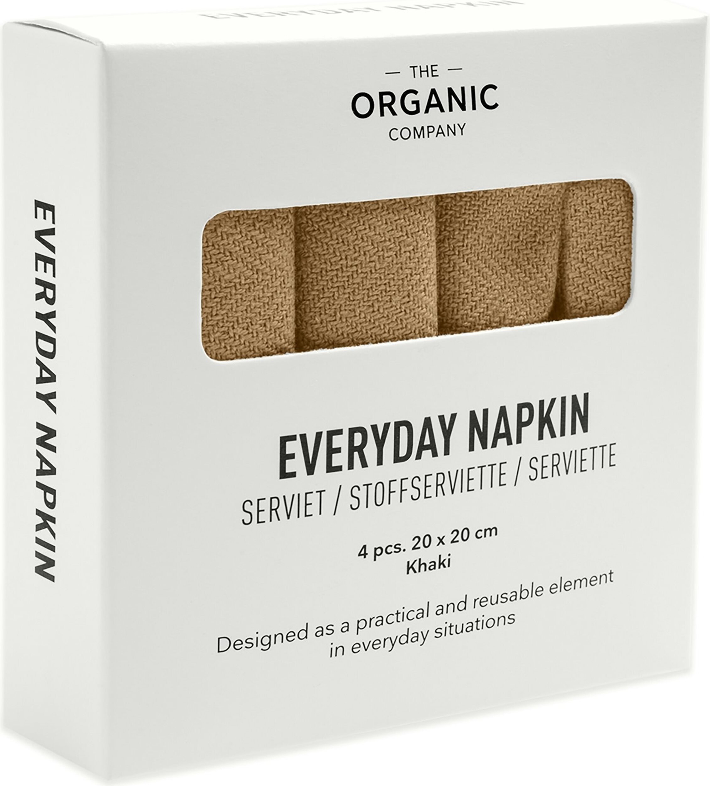 Serwetki Everyday 20 x 20 cm khaki 4 szt.