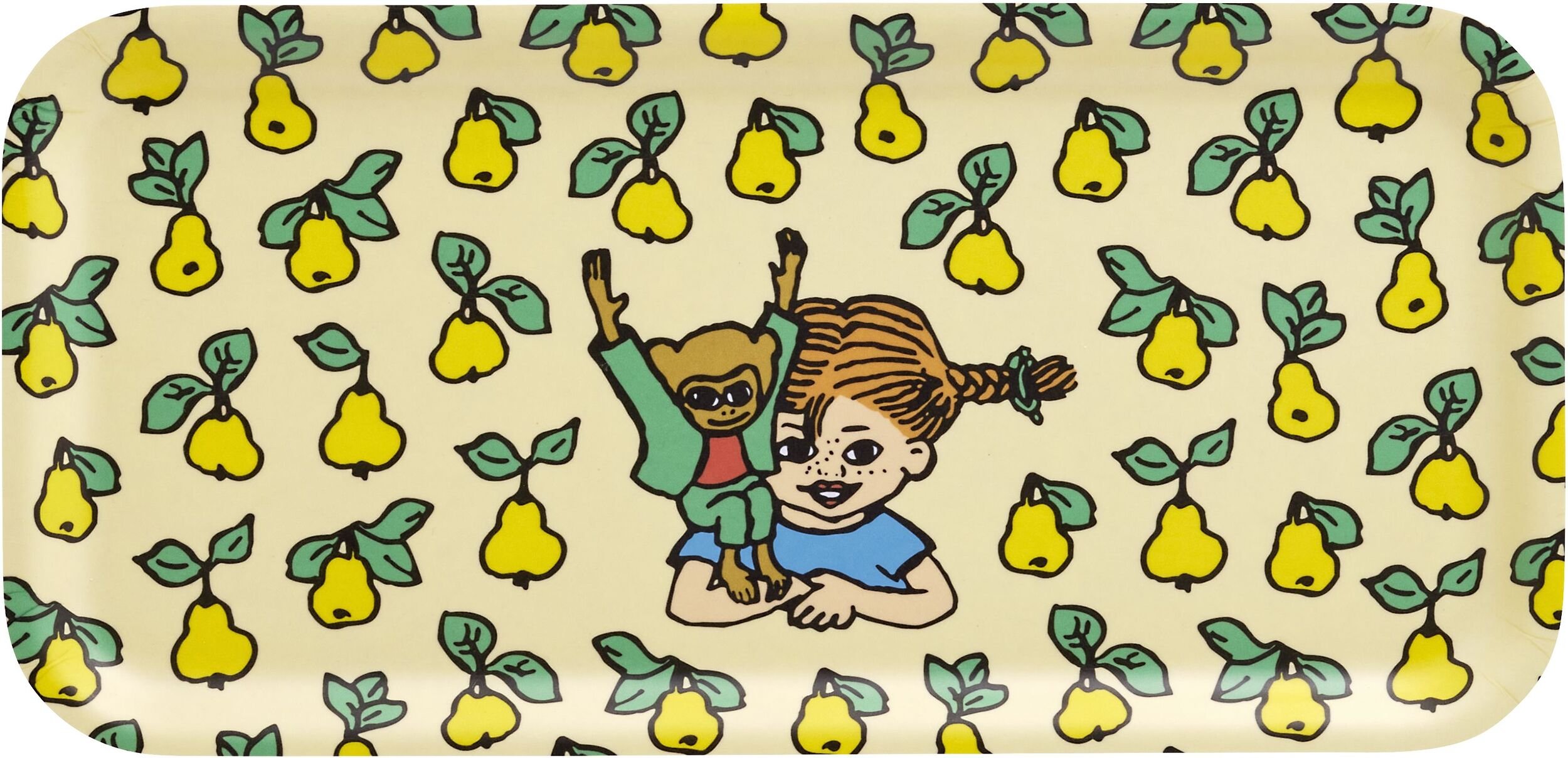 Taca do serwowania Muurla Pippi Pończoszanka Fruits 13 x 27 cm