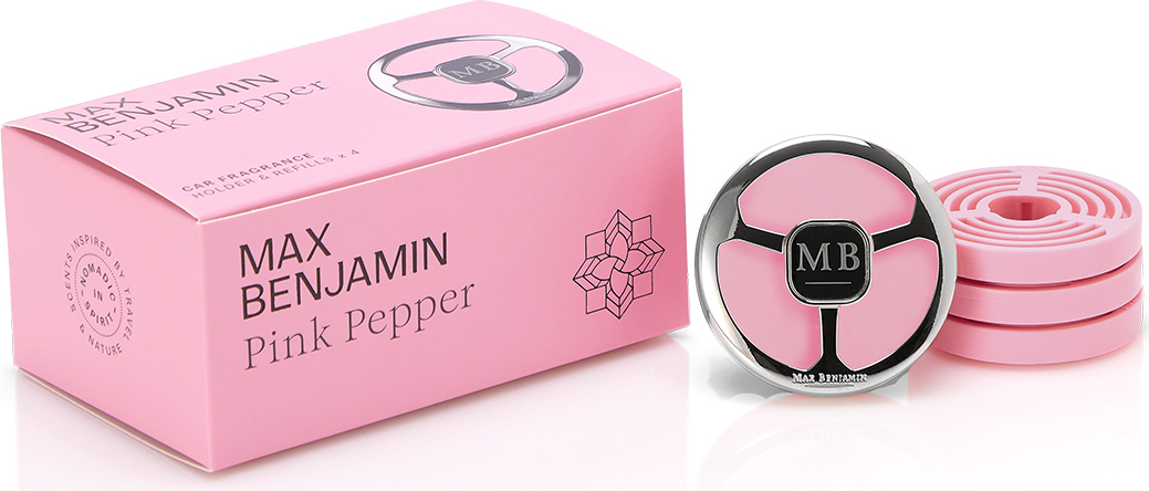 Odświeżacz do samochodu Max Benjamin Pink Pepper z wkładami 5 el.