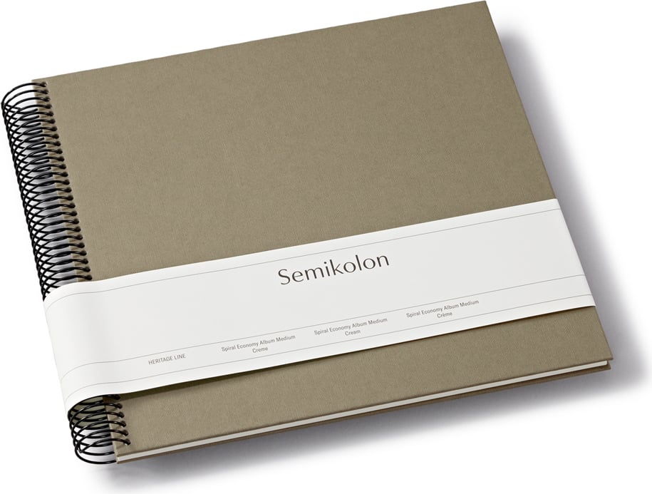 Album na zdjęcia Uni Economy średni brązowoszary z białymi kartami