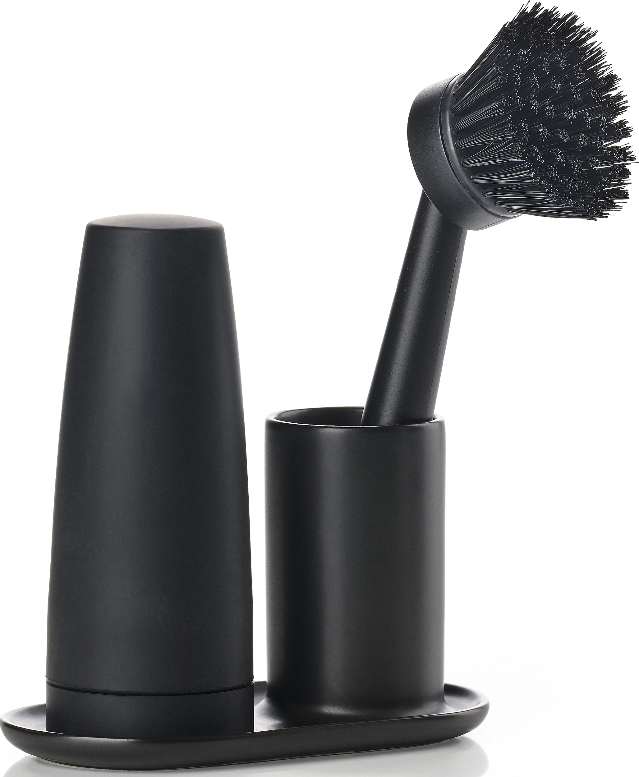 Organizer do zlewu Singles czarny 4 el.