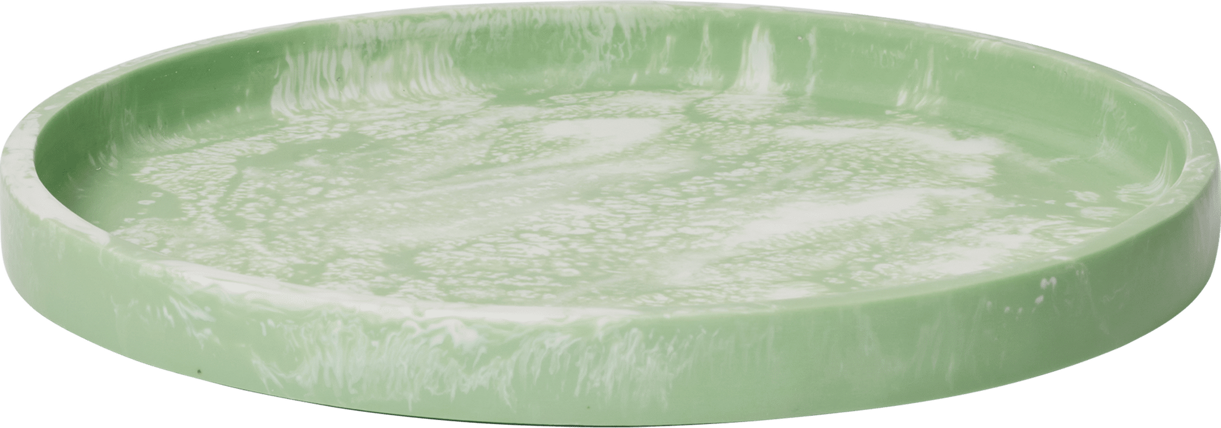 Taca dekoracyjna Mist okrągła 30 cm miętowa