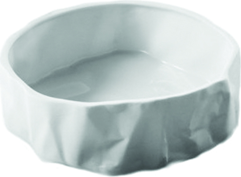 Miska pogięta Ćmielów biała