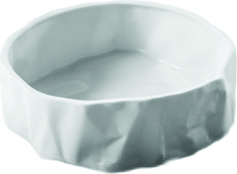 Miska pogięta Ćmielów biała