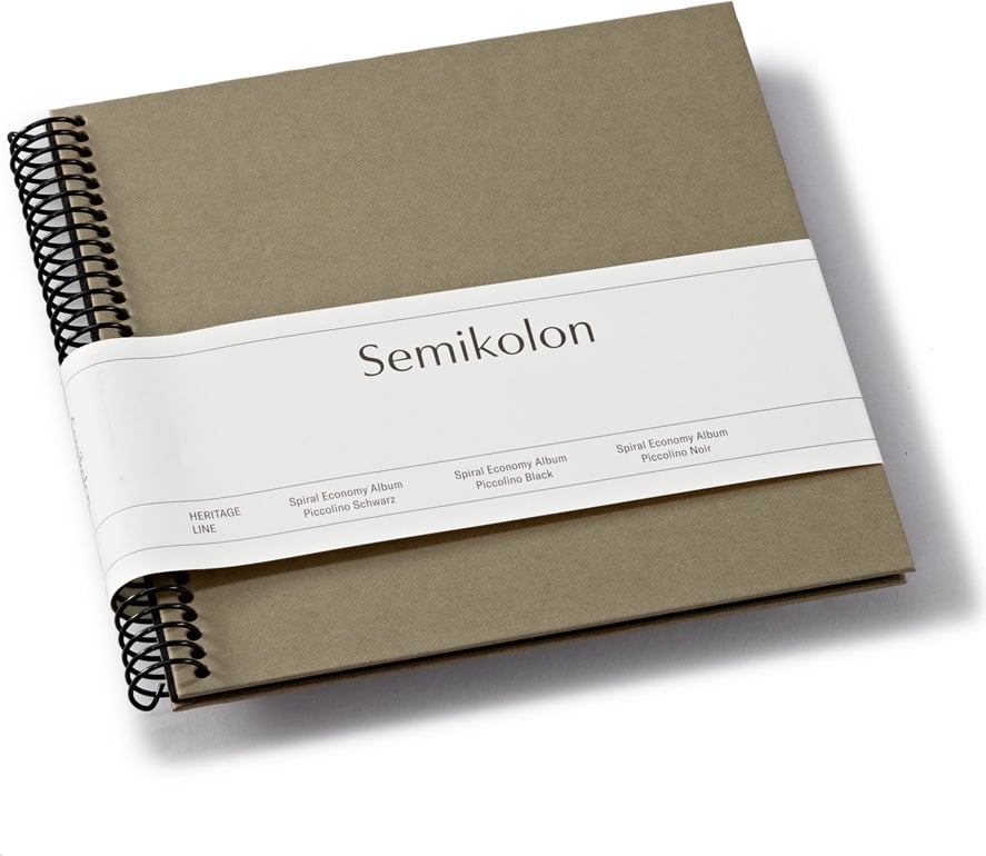 Album na zdjęcia Uni Economy mały brązowoszary z czarnymi kartami