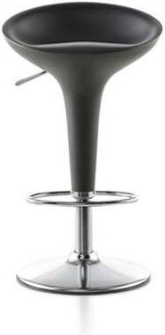 Stołek barowy Bombo regulowana wysokość szary antracyt