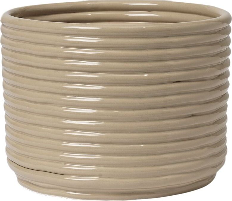 Osłonka na doniczkę Corduroy w kolorze kaszmiru