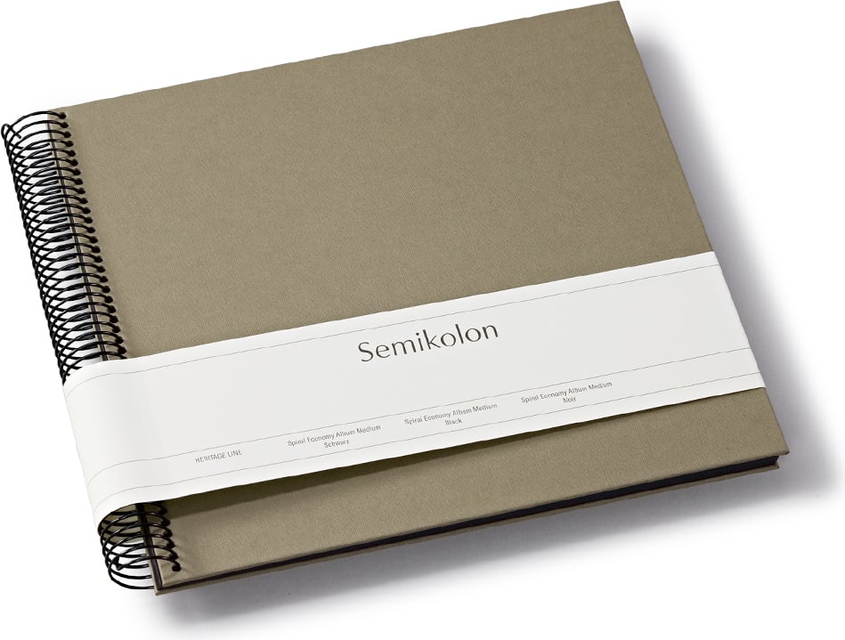 Album na zdjęcia Uni Economy średni brązowoszary z czarnymi kartami