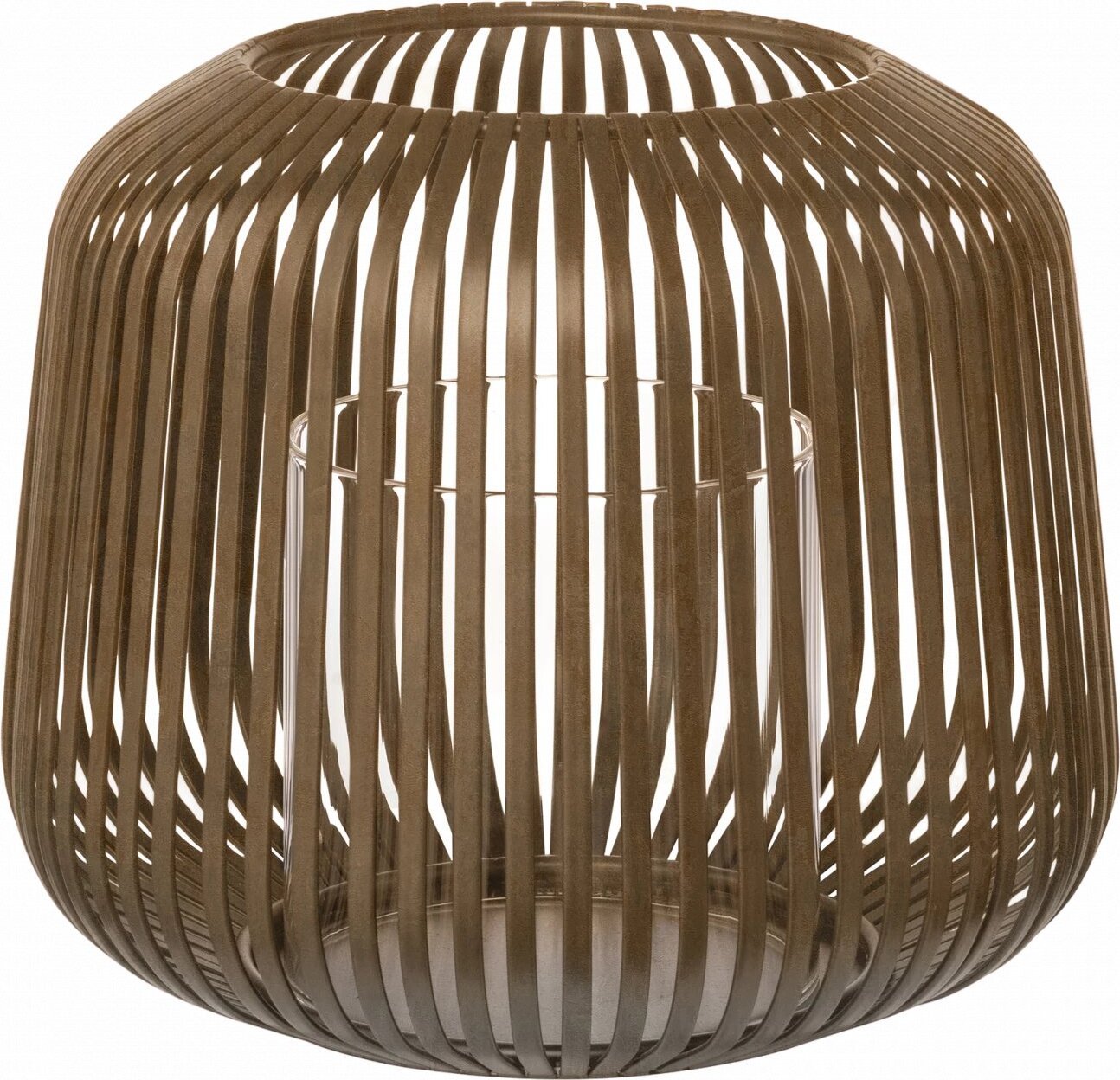 Lampion Lito 17 cm rdzawy brąz