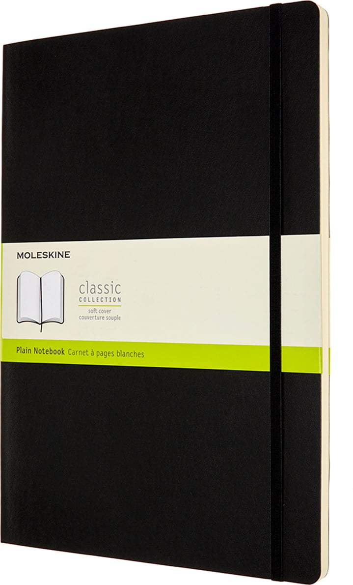 Notes gładki Moleskine Classic A4 192 strony czarny miękka oprawa