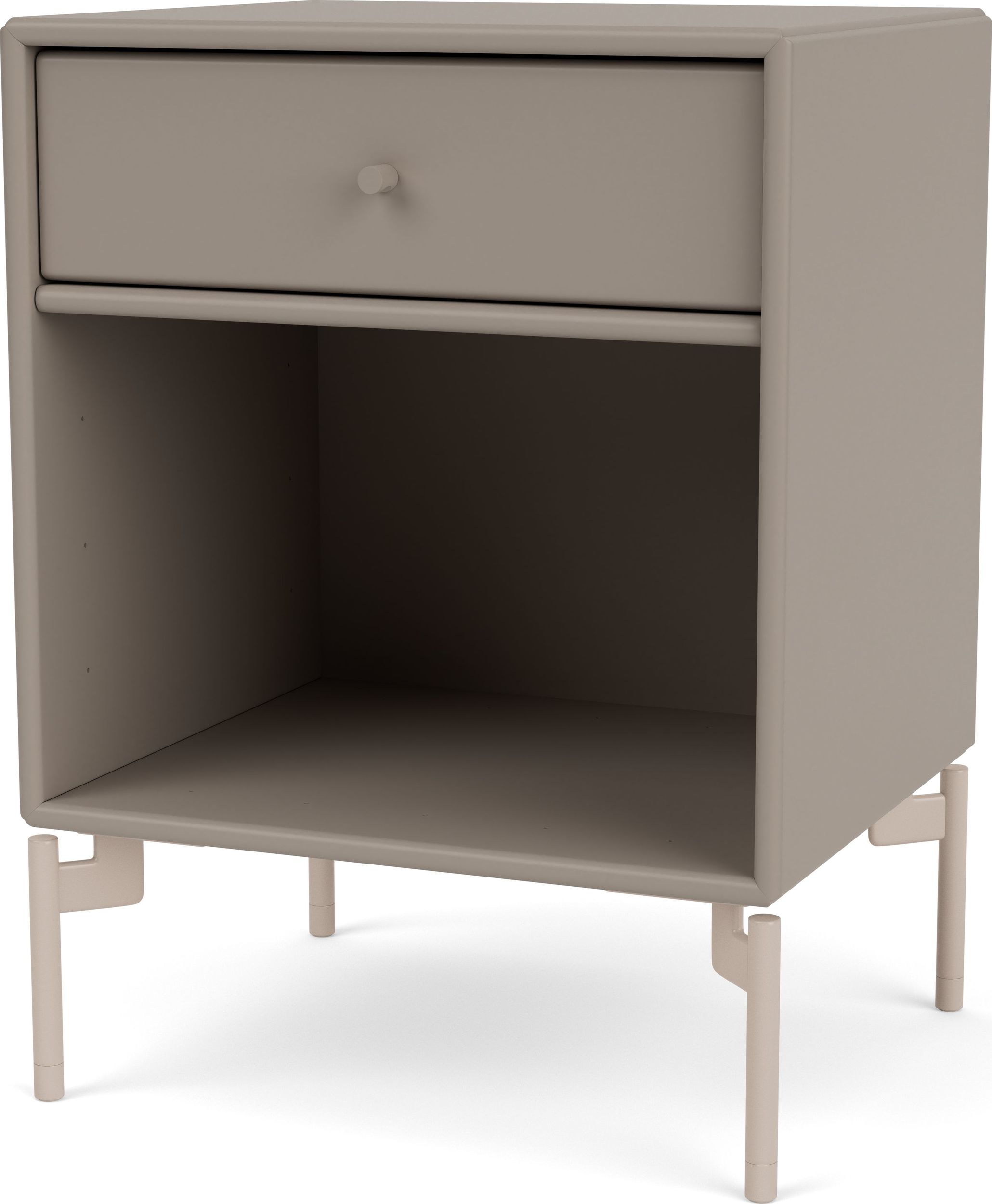 Szafka nocna Dream truflowa na beżowych nogach