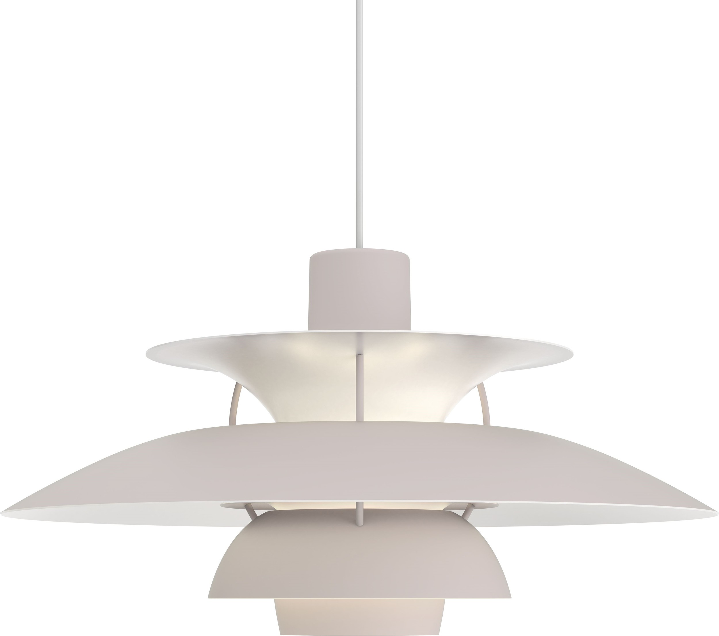 Lampa wisząca PH 50 cm jasnoszara