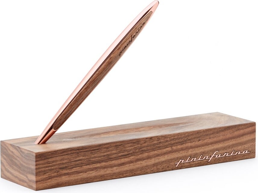 Długopis wieczny Pininfarina Cambiano Wood różowe złoto