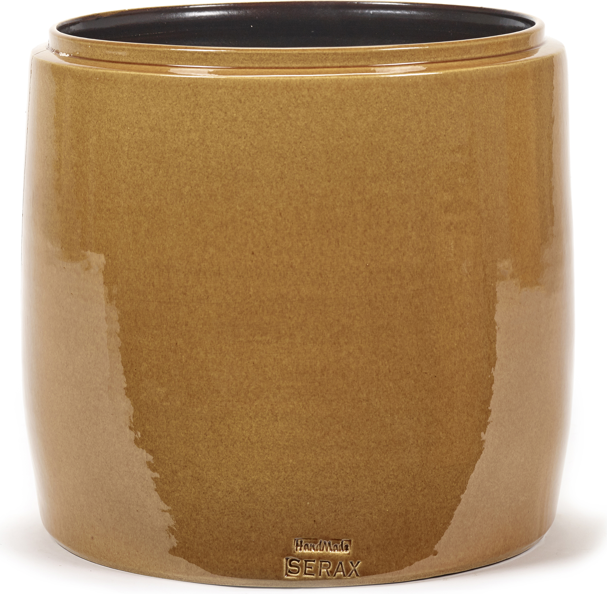 Osłonka na doniczkę Glazed Shades 22 cm miodowa