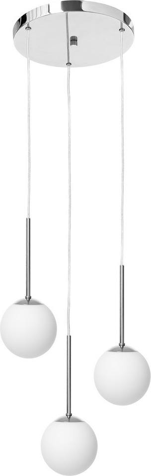 Lampa wisząca Lamia 3 chrom z transparentnym przewodem