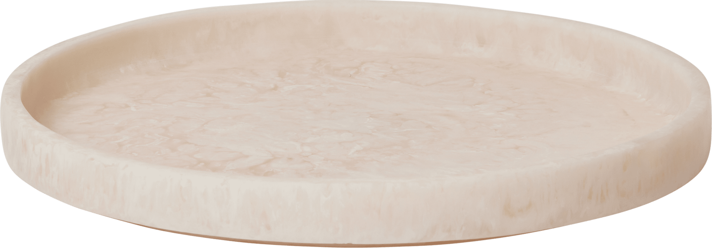 Taca dekoracyjna Mist okrągła 30 cm perłowy róż