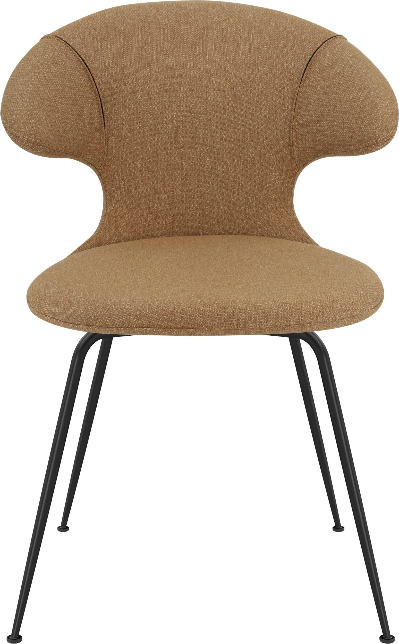 Krzesło Time Flies brązowe na czarnych nogach