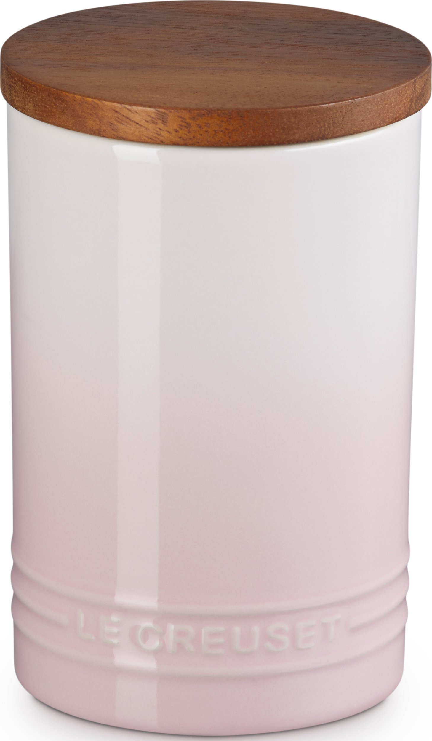 Pojemnik kuchenny z drewnianą pokrywką Le Creuset 770 ml jasnoróżowy