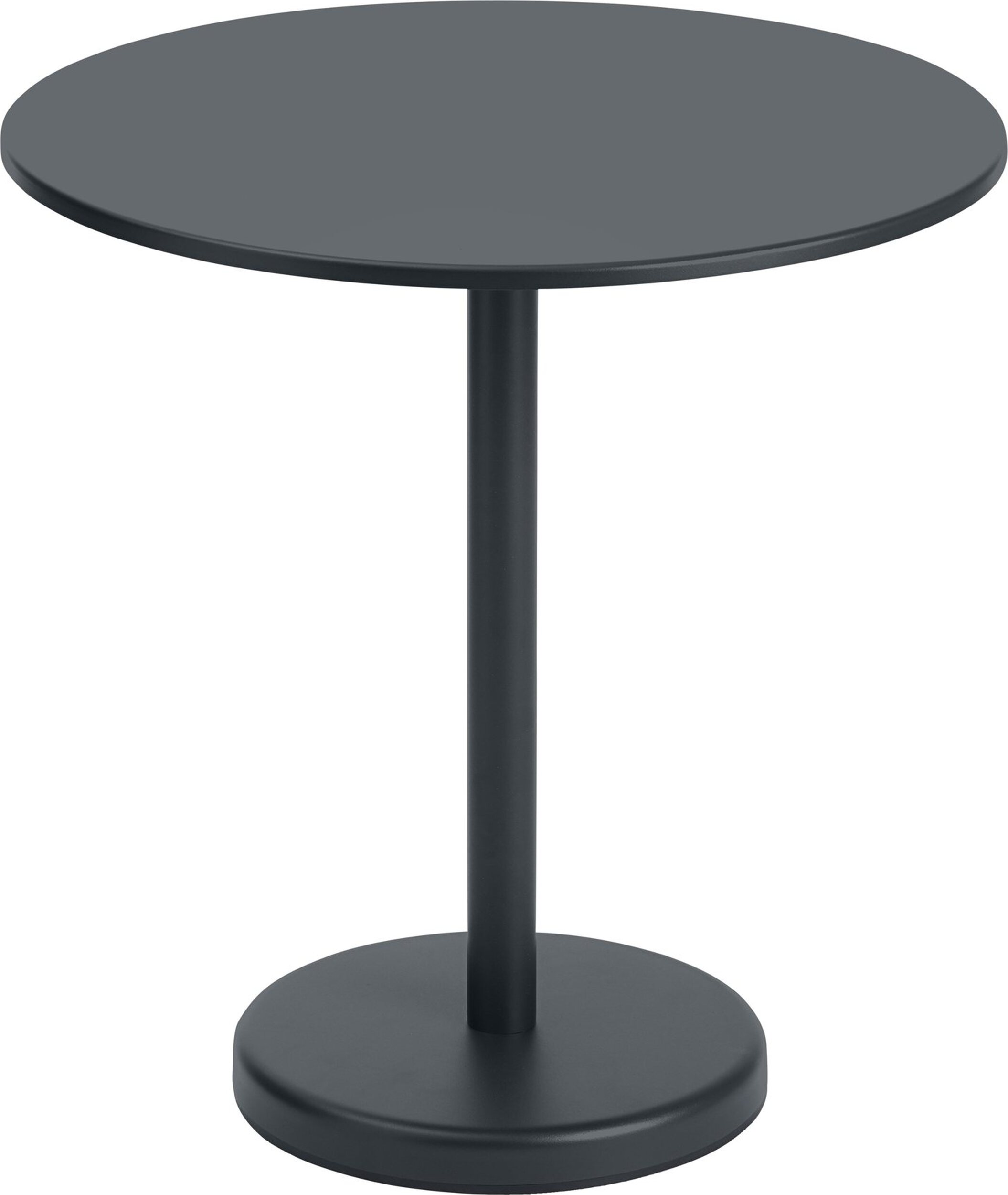 Stolik kawowy Linear okrągły 70 x 73 cm czarny