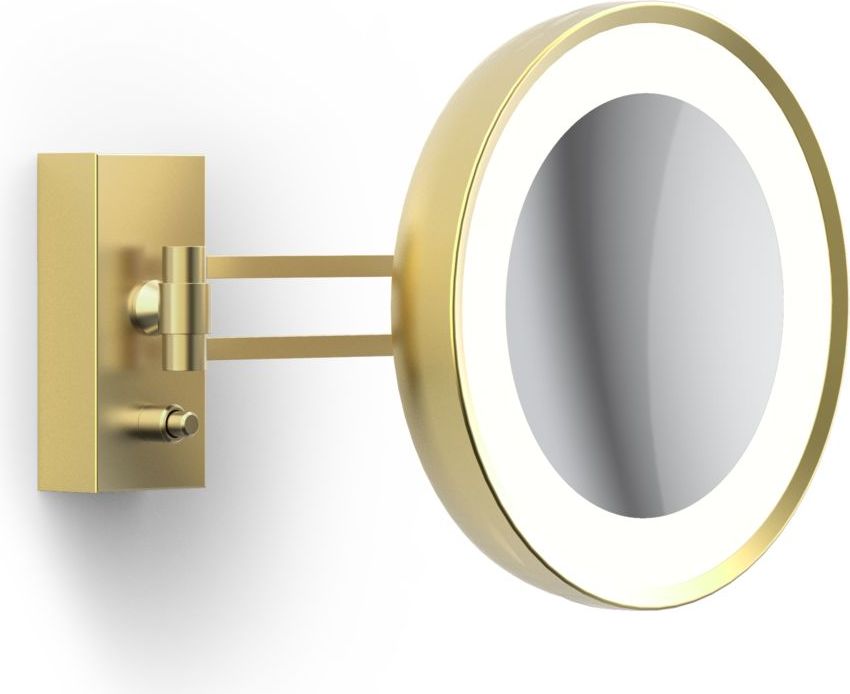 Lusterko kosmetyczne powiększające x7 BS 36 złoty mat ścienne