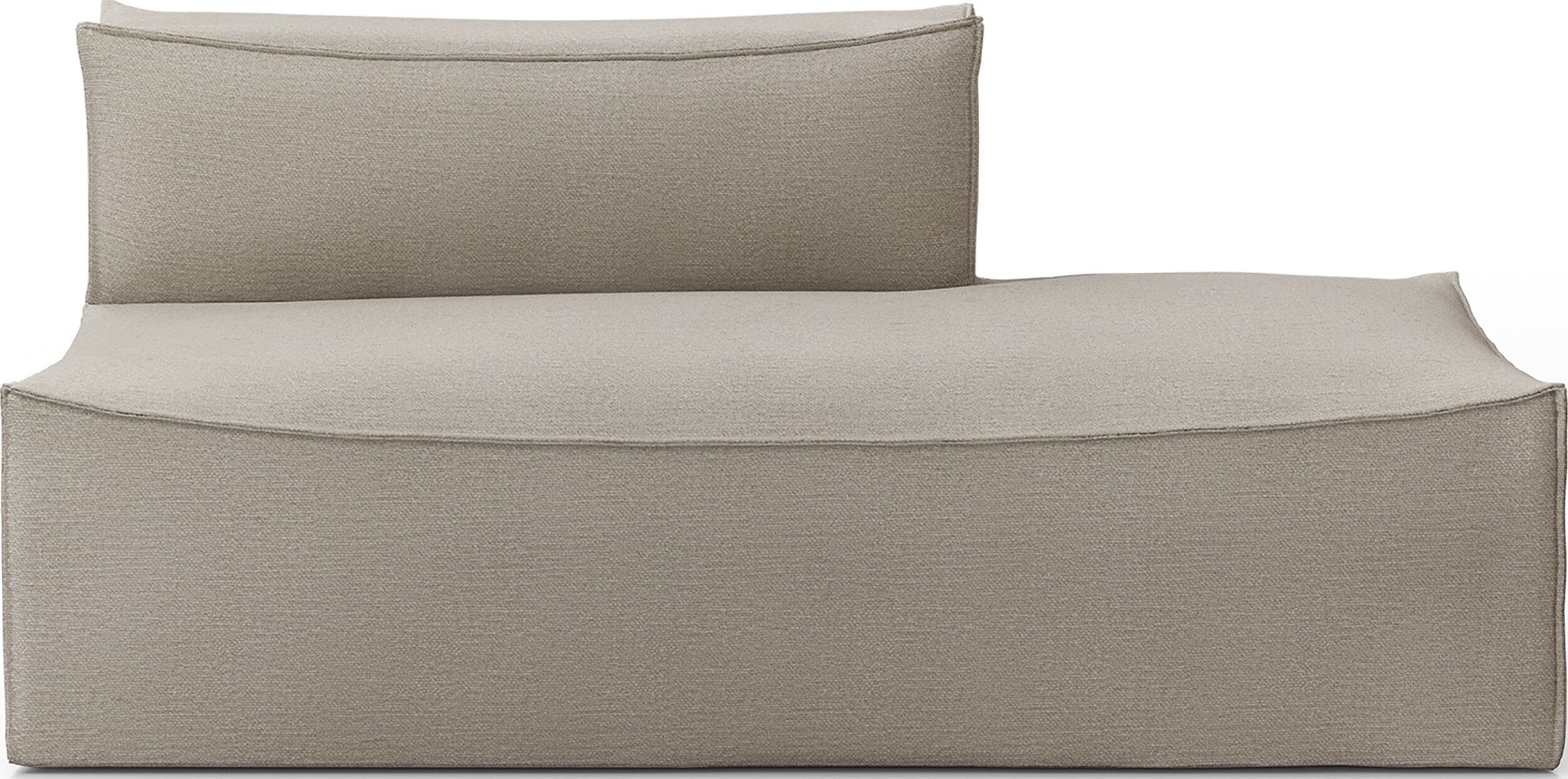 Leżanka lewostronna Catena Cotton Linen 170 cm beżowa