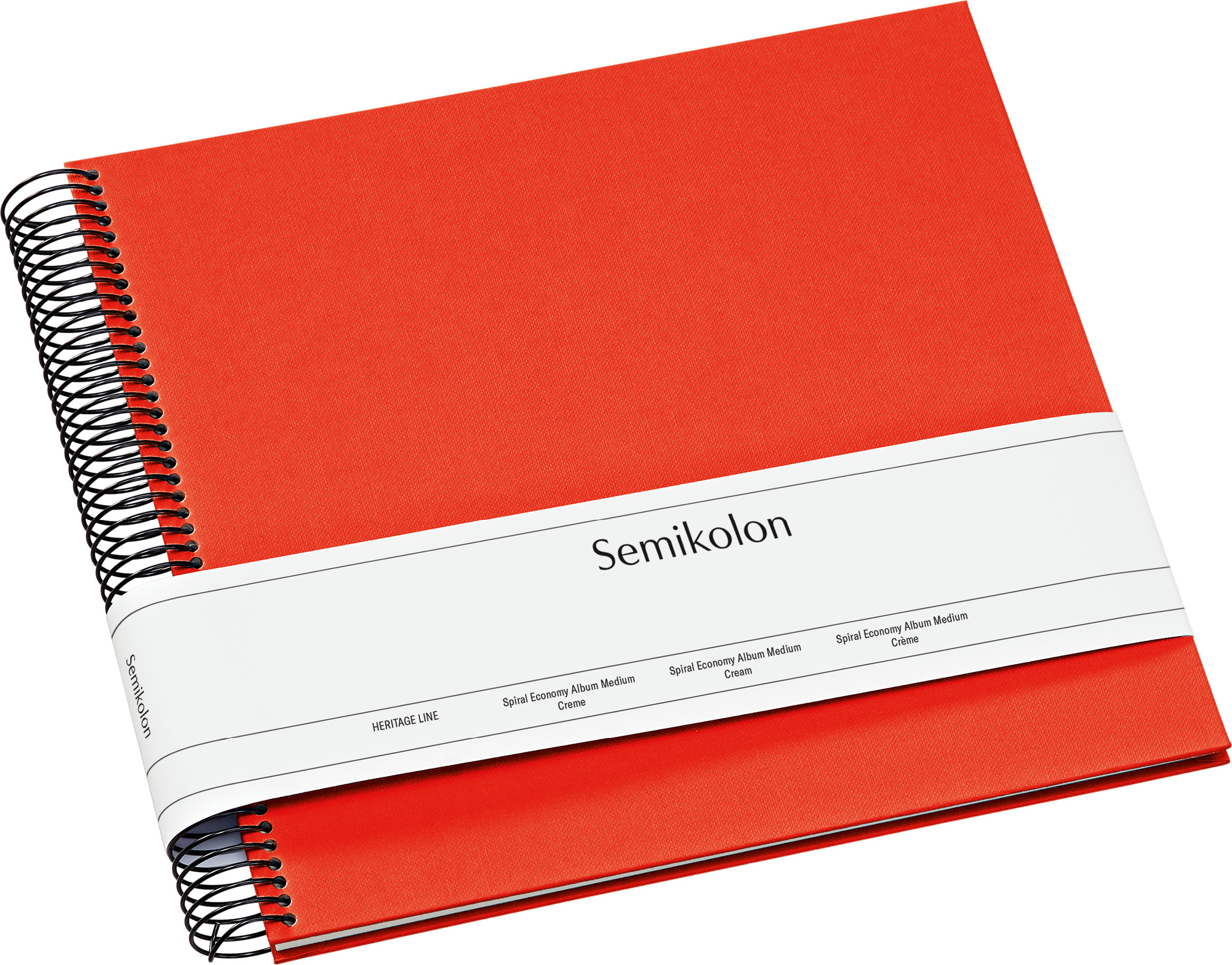 Album na zdjęcia Uni Economy średni pomarańczowy z białymi kartami