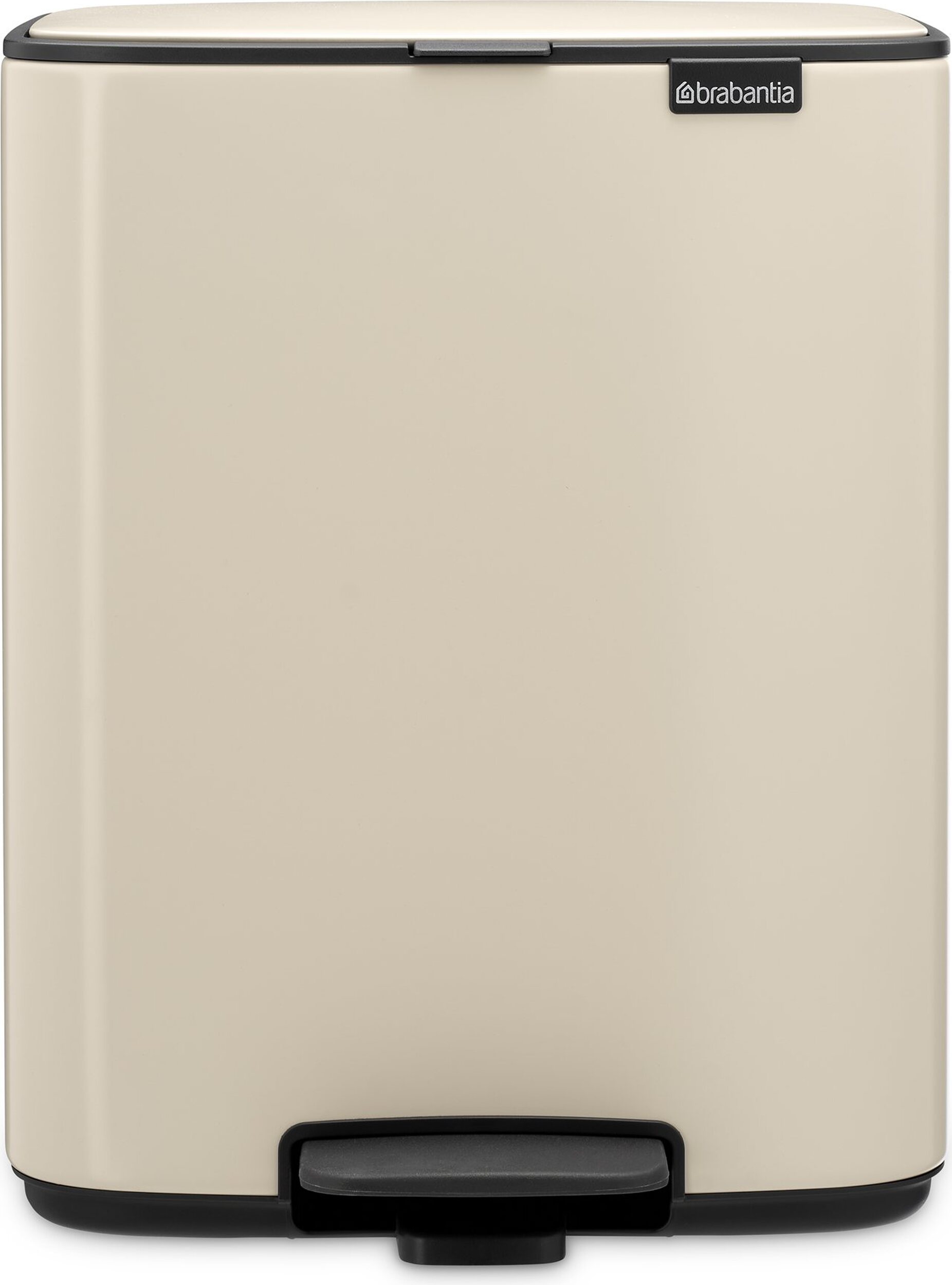 Kosz na śmieci pedałowy Bo 12 l beżowy