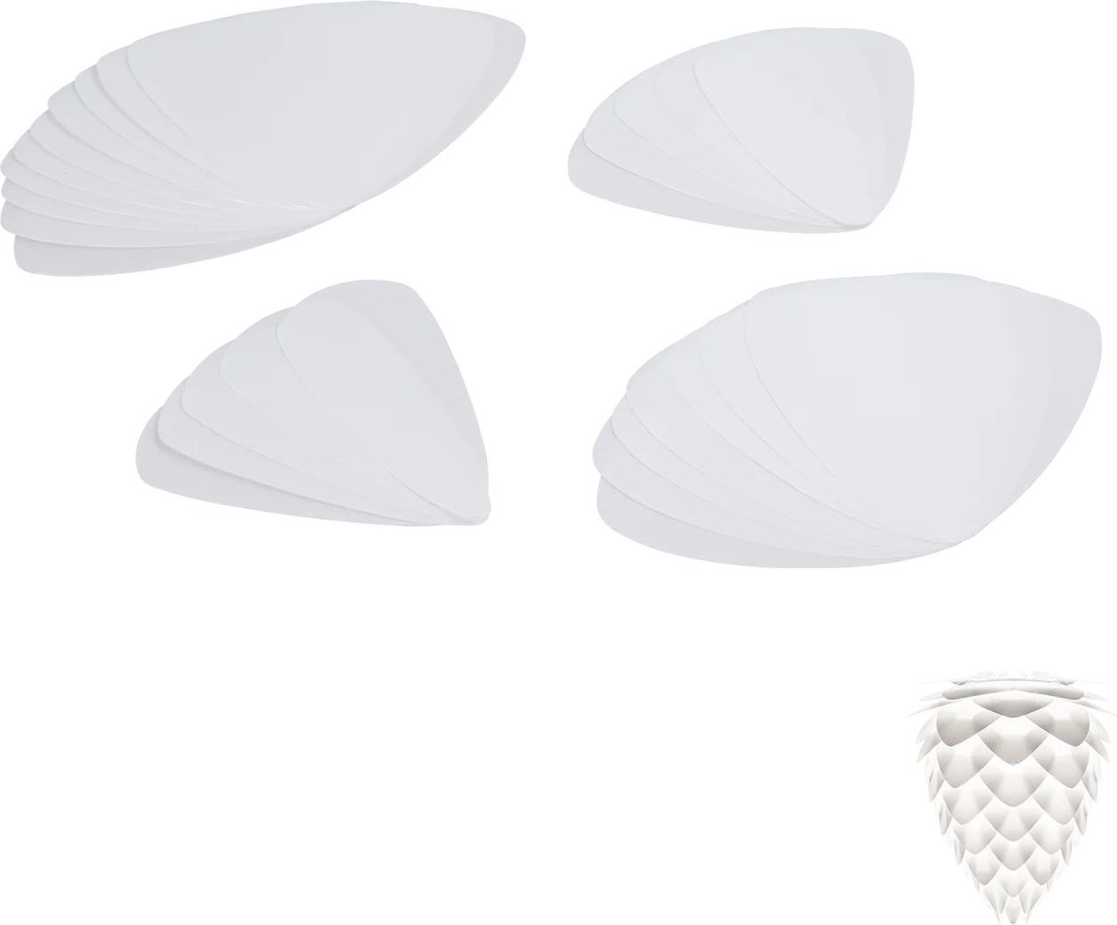 Listki zapasowe do lampy Conia białe