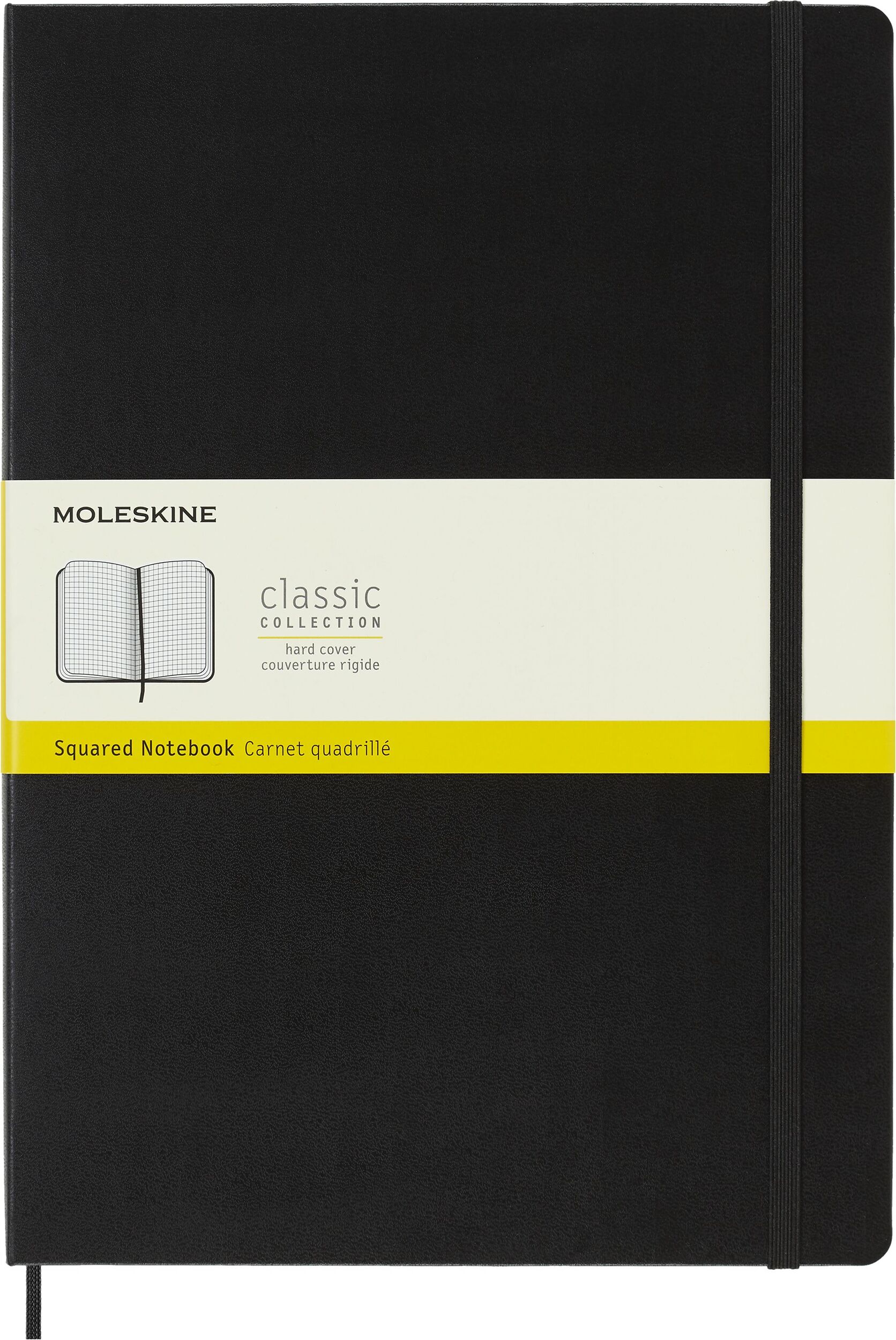 Notes w kratkę Moleskine Classic A4 192 strony czarny twarda oprawa