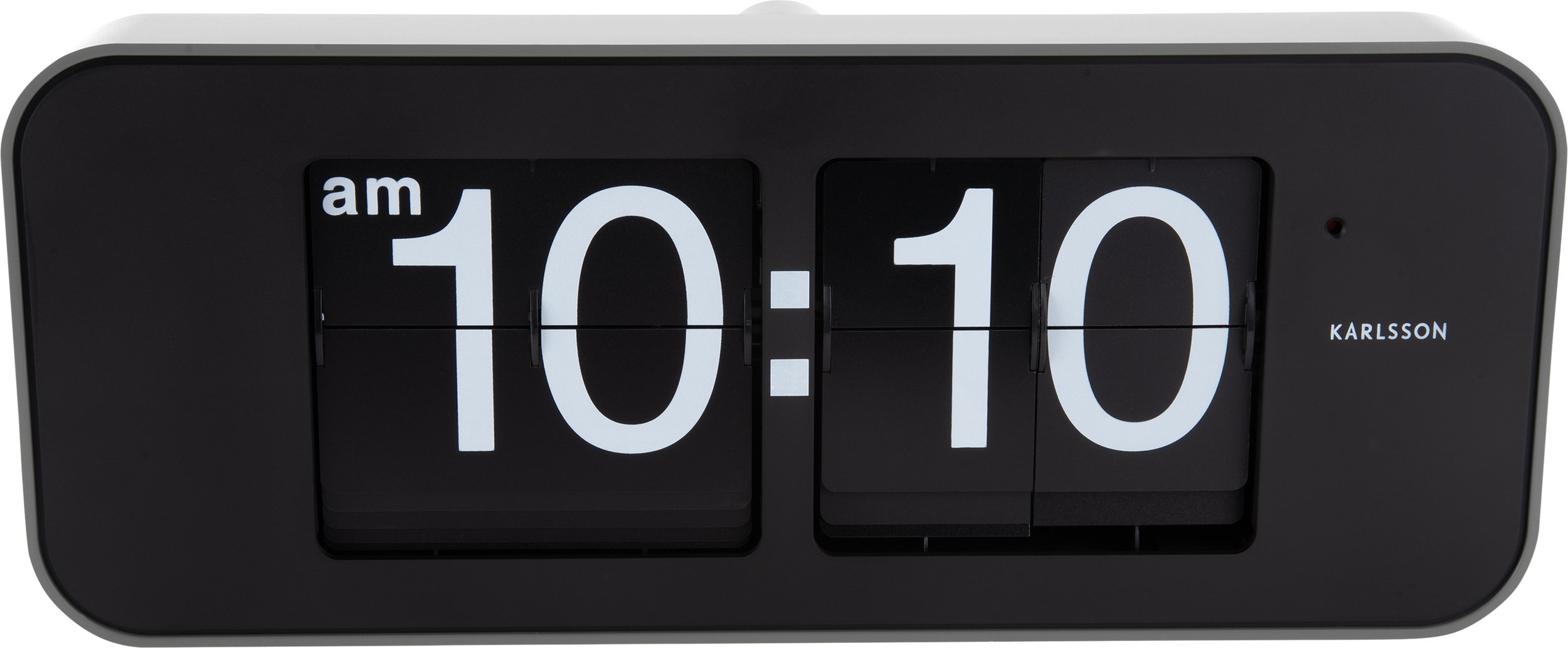 Zegar Wide Flip srebrny