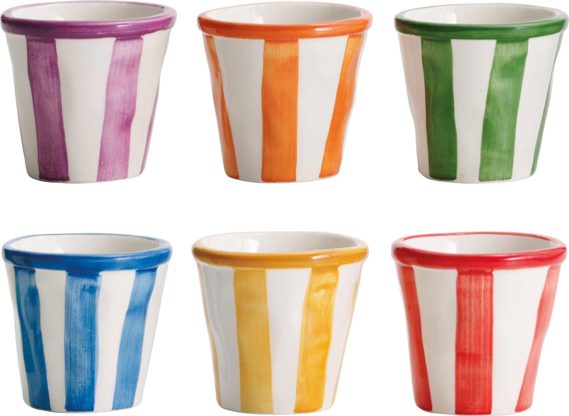 Kubki Bicchierini Righe 70 ml 6 szt.