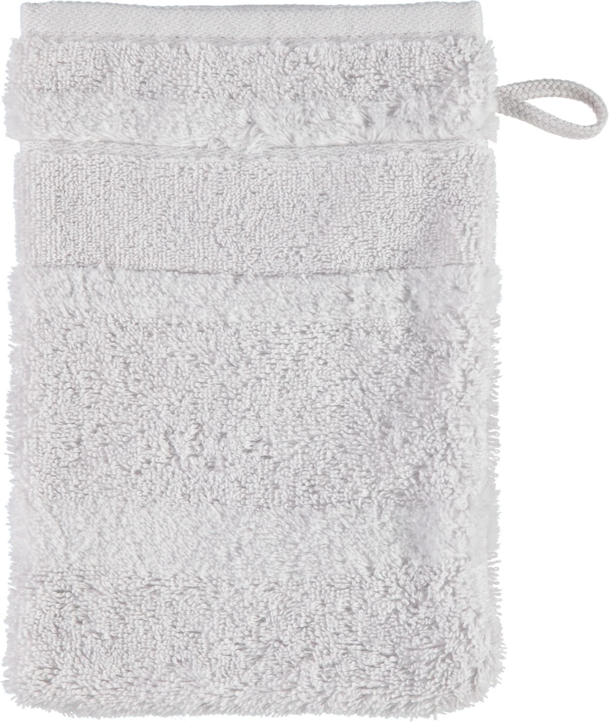 Rękawica kąpielowa Noblesse II gładka 16 x 22 cm jasnoszara