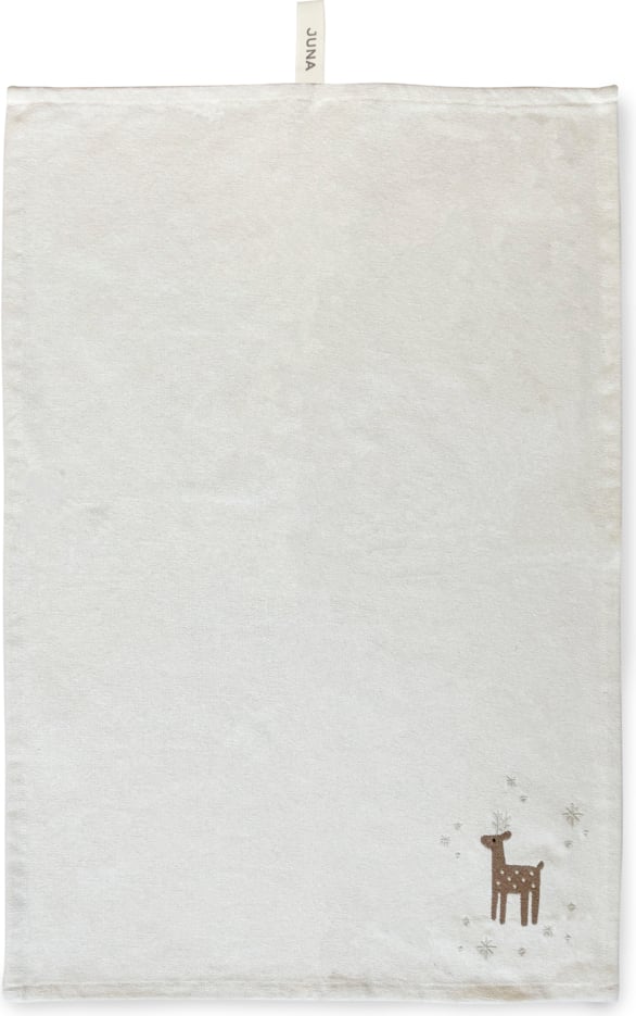 Ścierka kuchenna Christmas Fable renifer 50 x 70 cm kremowa