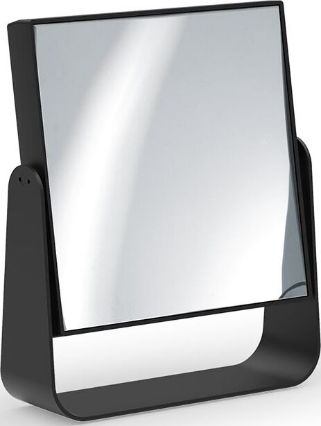 Lusterko kosmetyczne powiększające x7 Decor Walther kwadratowe czarny mat stojące