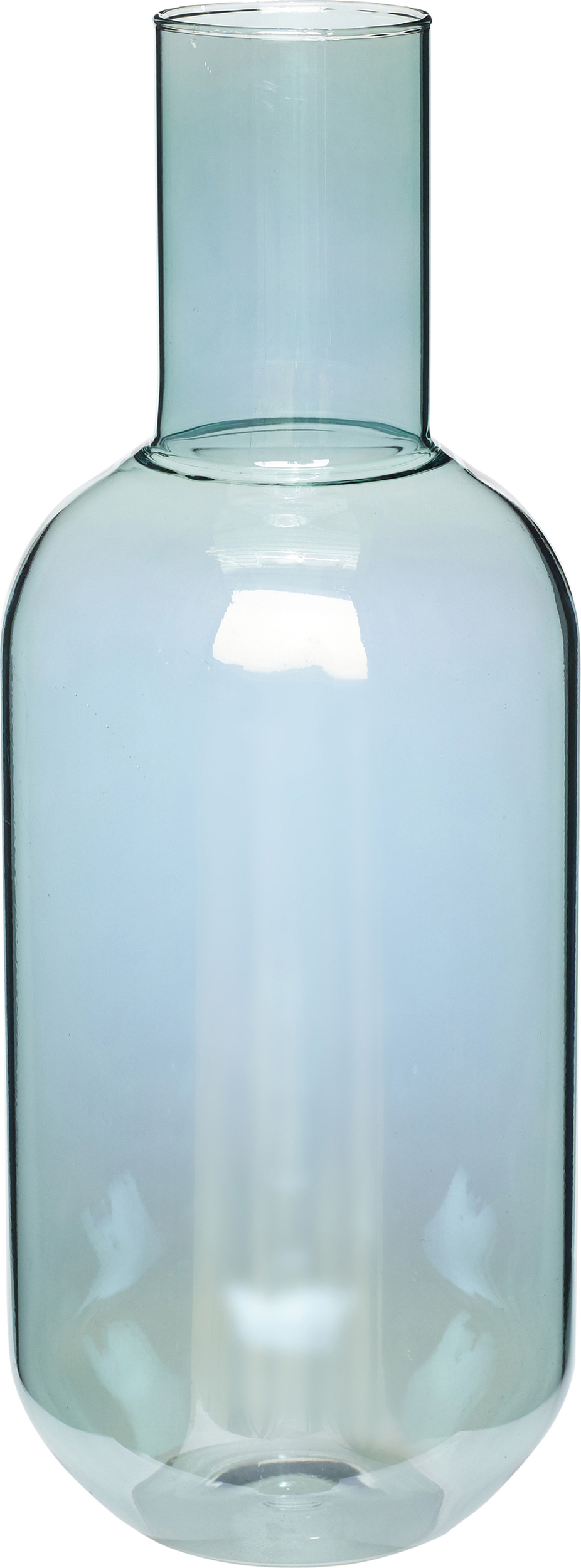 Wazon Hübsch 33 cm zielony przezroczysty