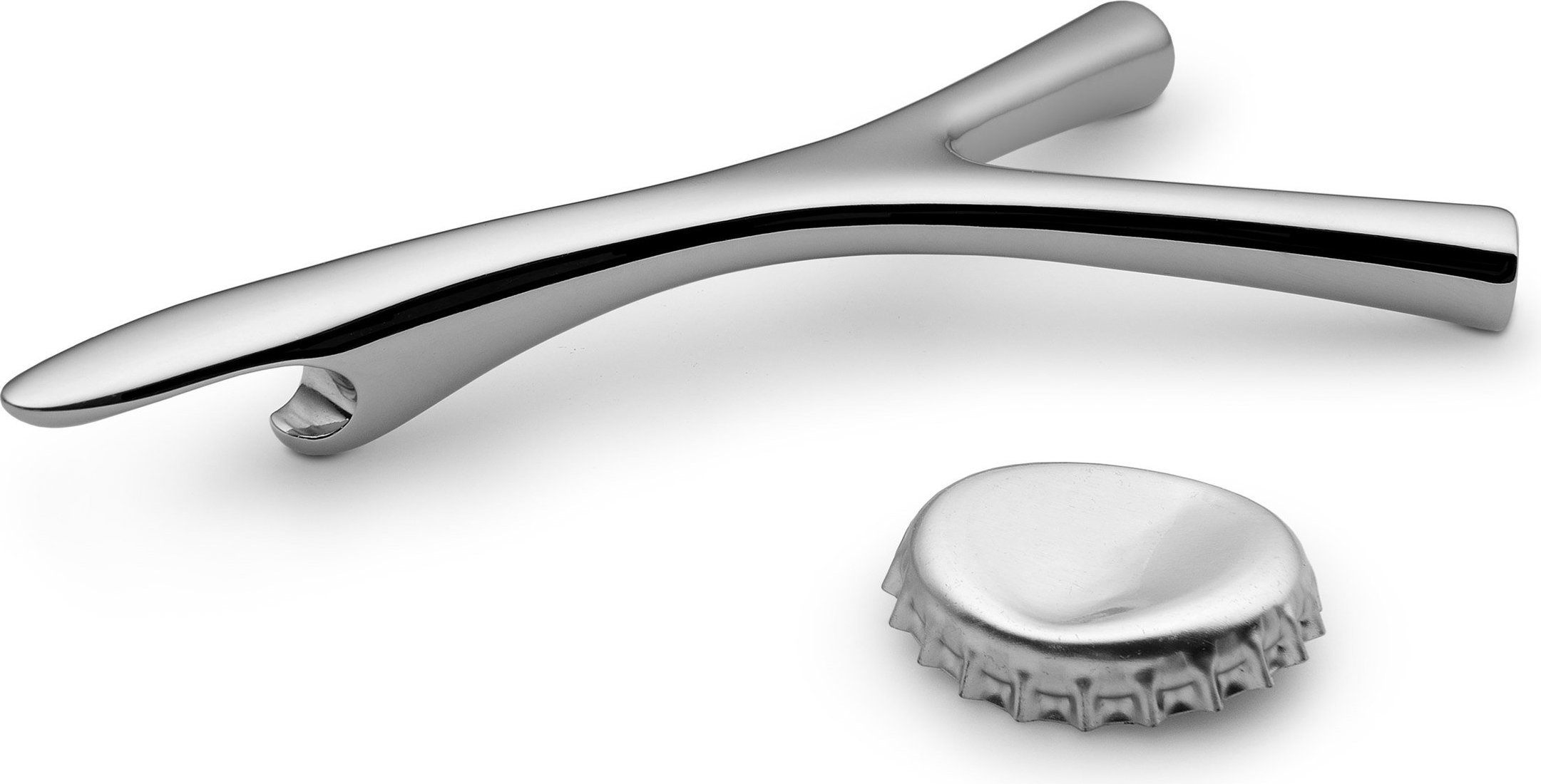 Otwieracz do butelek Virgula Divina srebrny