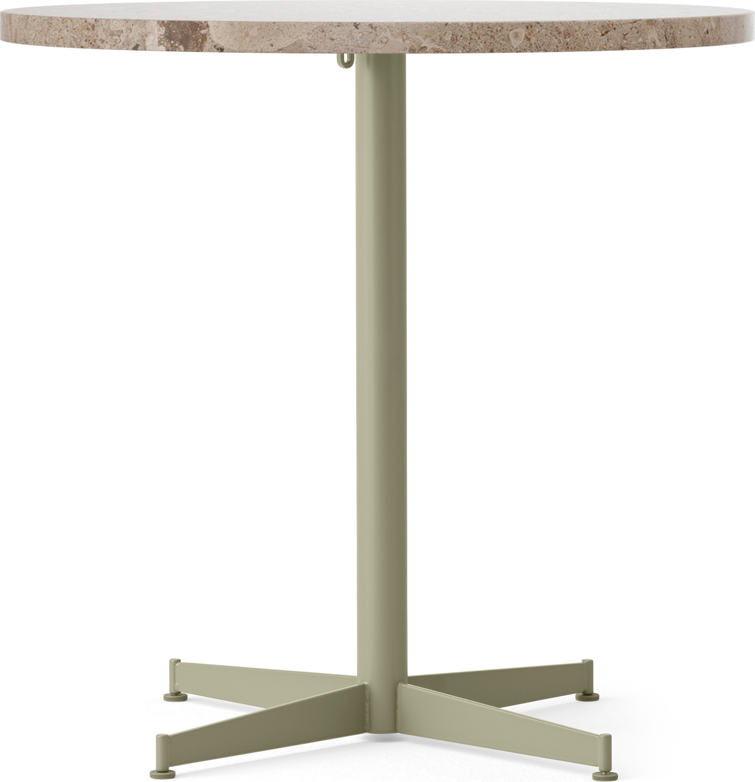 Stół z oliwkową podstawą Nook Star Base Kunis Breccia 80 cm