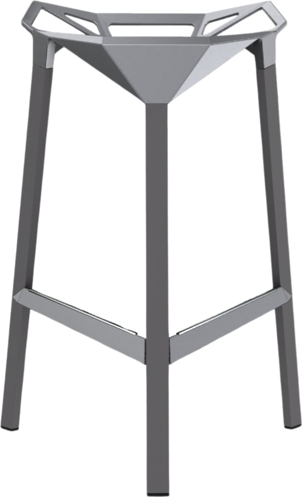 Stołek barowy Stool_One 74 cm szary