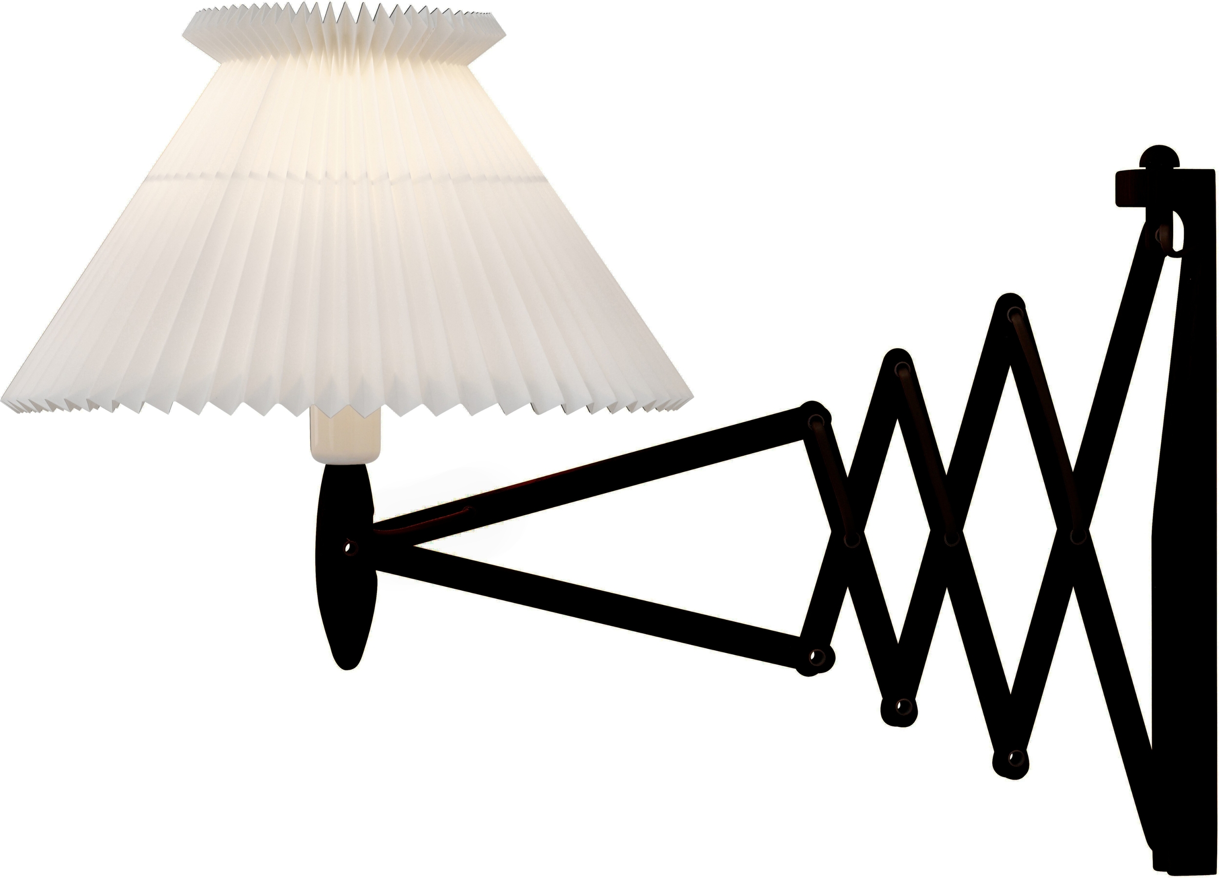 Kinkiet Sax 6-21 czarny dąb z papierowym kloszem